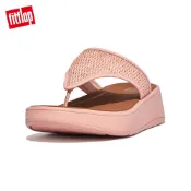 【FitFlop】F-MODE WOVEN RAFFIA TOE-POST SANDALS 編織夾腳涼鞋-女(玫瑰鹽)