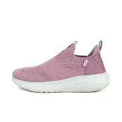 【FILA】Calmly 女 運動休閒鞋 懶人鞋 襪套式 緩震 粉紫(5-J356Z-994)