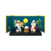 日本 DECOLE Concombre 中秋旅貓公仔/ 搗麻糬兔兔二人組 eslite誠品