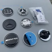 ✨ Benz 賓士專用 ✨賓士車標 引擎蓋標 AB級CLA級GLE級S級C級威霆V260改裝黑色前平標BCW