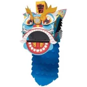 【子玄】醒獅手工diy製作材料包 醒獅教材(舞龍舞獅 龍年吉祥物 龍年教材 醒獅)