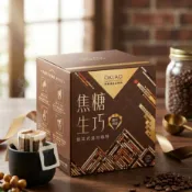 歐客佬 焦糖生巧 濾泡式掛耳咖啡 (10g*10入)/盒