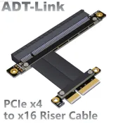 ♞,♘,♙,,[訂製]ADT-Link PCI-E x4延長線轉接線 x16 16x 4x PCIe3.0高速穩定 可轉