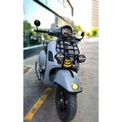 【速發 Vespa配件】2025款比亞喬vespa300 前置貨架GTS300 GTV衝刺春天150 摺疊書包架