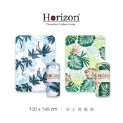 HY SPORT 弘揚體育登山用品社 【Horizon 天際線】登山便攜防潮野餐墊 (雨林綠意/椰風藍調)