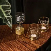 IKEA代購 PÄRLBAND  小蠟燭燭台 燭杯  金色 10 公分