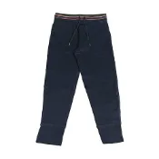 【HOTAI購】【PAUL SMITH】標籤字母LOGO綿質束繩彈性收腳休閒長褲(海軍藍)