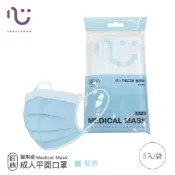 【匠心-成人平面醫用口罩-】藍色 (適合一般成人) 5片/袋