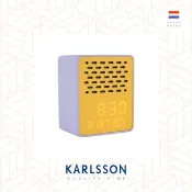 荷蘭Karlsson, Funky Vibes 黃/紫色可移LED顯示屏音箱多功能時鐘