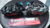 誠一機研 BREMBO 煞車卡鉗 黑底紅字限量版 公司貨 對四卡鉗 灰底紅字 三代勁戰 BWS 125 雷霆 150 G6 B牌 大B 超5 新戰將 OZ