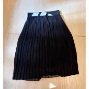 adidas黑色百褶紗裙拉錬式