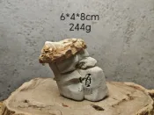 古瓷堂日本回流瓷器 太行山奇石千層石桌案擺件 天然山型刻順字 層次紋理獨特造型 書房茶室造景裝飾 原底穩定實物實拍