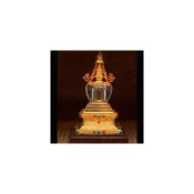 (店+)水晶舍利塔甘露塔6寸佛教用品
