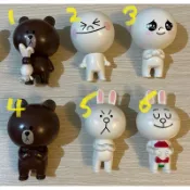 鯨魚屋 二手 玩具 公仔 收藏 Line Friends 全家 超商 聯名 熊大 兔兔 饅頭人