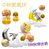 夢想國度 中秋節氣球 中秋節布置 中秋節佈置 台灣出貨 現貨 中秋節裝飾 嫦娥 月餅 兔子 月亮  鋁箔氣球 中秋佈置