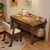 【匠俱】實木書桌 電腦桌 80x50x75cm 辦公桌 寫字桌 工作台 抽屜收納 下層置物 臥室書桌