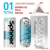 日本TENGA SPINNER 01 TETRA波刀紋可重複使用自慰飛機杯自慰杯 男用自慰套飛機杯自慰器情趣用品