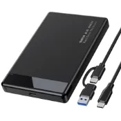 紫菀百貨店 硬碟外接盒 2.5寸SATA移動硬碟盒USB3.1移動硬碟保護盒