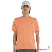 New Balance 短袖上衣 男裝 快乾 排汗 印花 橘【運動世界】MT41253AAE