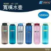 Nalgene 寬嘴水壺【野外營】1500ml 煙霧灰/灰藍/太空粉/茄子/蔚藍/鱒魚綠 水壺 外出水壺 水瓶
