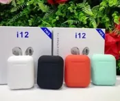 【可開統編】i12藍芽耳機 5.0無線雙耳運動藍芽耳機觸摸款磁吸雙通話 i7s i9S i10 tws藍芽耳機 8238