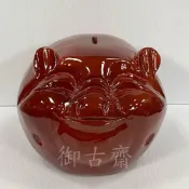 (店+)【御古齋】花梨木 精雕 喜氣福氣豬 存錢筒 諸事大吉 福氣金豬 豬引金福 旺財吉祥擺件 -26cm賣場-0803