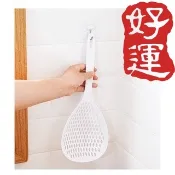 日式漏勺 大容量 廚房用具 實用長柄塑料撈麵勺 家用餃子瀝水過濾湯勺 火鍋撈網