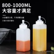 🔥桃園出貨-大口徑擠壓瓶塑料擠醬瓶商用級果醬瓶冰粉擺攤瓶醬料瓶奶茶店