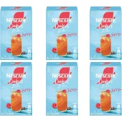 (店+)【NESCAFE 雀巢咖啡】【日本直送】 Cooler Raspberry 覆盆莓風味冰咖啡 7入×6盒 共42杯 淺焙即溶咖啡 冷水沖泡