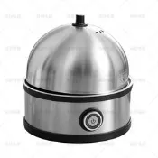 跨境圓形不銹鋼煮蛋器廚房蒸蛋器多功能煮蛋 家 不銹鋼圓形