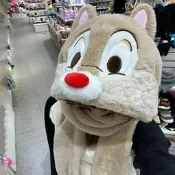 【可開發票】奇奇蒂蒂圍巾連帽子壹體秋冬季毛絨騎車寶暖防寒房風毛絨可愛圍脖bv1