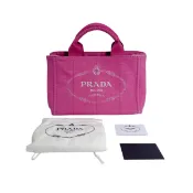 【DOKODEMO】Prada BN2439 帆布托特包，Canapa 托特包

PRADA 粉紅色 [二手]