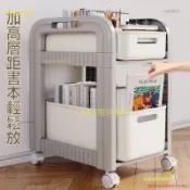 零食收納架儲物架 宿舍落地儲物架 小推車 學生書包置物架 多層收納架 家用收納移動帶輪 包包置物架-candy00829