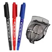 高爾夫球畫線器劃線筆套裝帶3只筆彈簧夾劃線器記號配件用品【葡東運動】