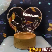 【百貨下殺】3D立體小夜燈+禮盒卡片提袋❗生日禮物/情人節禮物/禮物/維尼.史迪奇.史努比.鋼鐵人.拉拉熊.米奇