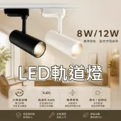 台灣品牌 軌道燈 8W 12W 20W 保固二年 國家CNS認證 LED軌道燈 軌道投射燈 軌道 工業風 家用軌道燈