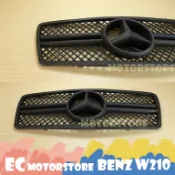 BENZ 賓士 W210 1995-1999 前期 霧黑框 霧黑大星 鼻頭 水箱罩 水箱護罩