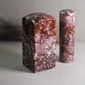 【好石多磨】紅龍玉_玉石印章_公司章大小章