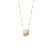 【Georg Jensen 喬治傑生】FUSION 項鍊(18K玫瑰金 18K白金 18K黃金 鑽石)