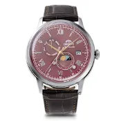 ORIENT 東方錶 Sun & Moon 系列 日月相錶-41.5mm紅 RA-AK0807R