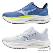 Mizuno 美津濃 慢跑鞋 女鞋 4E超寬楦 WAVE INSPIRE 22 藍/水藍 J1GD264521/J1GD264524