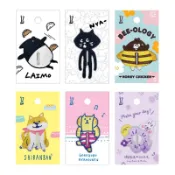 刺繡多功能鈕扣套 NYA- / LAIMO / 奧樂雞 / 喵之助 / 柴犬 / 懶散兔&啾先生 鈕扣套【久大文具】