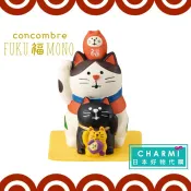 查米＊現貨 日本正版 加藤真治 DECOLE concombre 招財貓 四層 招福貓 緣起物 貓咪公仔 擺飾