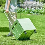 🚚台灣出貨🎭 戶外露營車 小推車 野外聚餐野營小拉車 便攜摺疊加長帶板購物車 折疊手推車 折疊拉車 購物車 買菜車