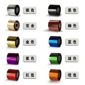 【可開統編】優質燙金紙耐磨燙金膜高溫轉印紙PU皮革金色銀紅黑綠紫電化鋁橙色