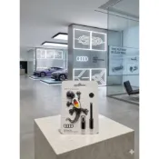 【This is Eddie】AUDI德國奧迪原廠壁虎車內芳香劑~德國國旗版本