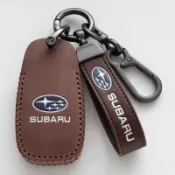 適用於subaru 汽車鑰匙套 汽車鑰匙圈 速霸陸森林人鑰匙套2024款旭豹XV傲虎力獅BRZ專用車包扣殻改裝男 汽車百