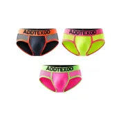 (店+)W-AQDX451 素放 冰絲網孔中腰運動吸溼排汗三角內褲 男款