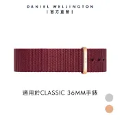【Daniel Wellington】DW 錶帶 Classic Roselyn 18mm 玫瑰紅織紋錶帶 (銀/玫瑰金