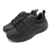 【NIKE 耐吉】訓練鞋 Defyallday 男鞋 黑 全黑 緩震 皮革 運動鞋 基本款(DJ1196-001)